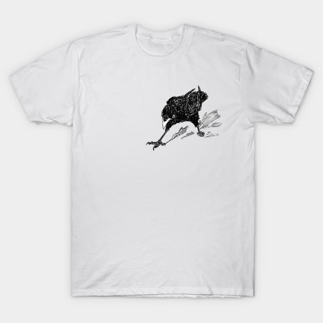 The Running Crow T-Shirt by Crowmander